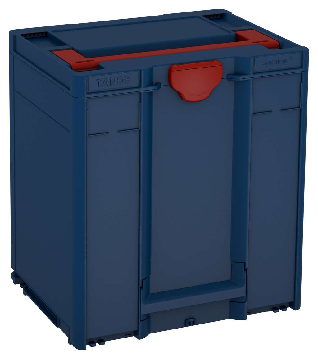 Systainer³ M 437, Sapphire Blue with Carmine Red lid handle and Carmine Red catches