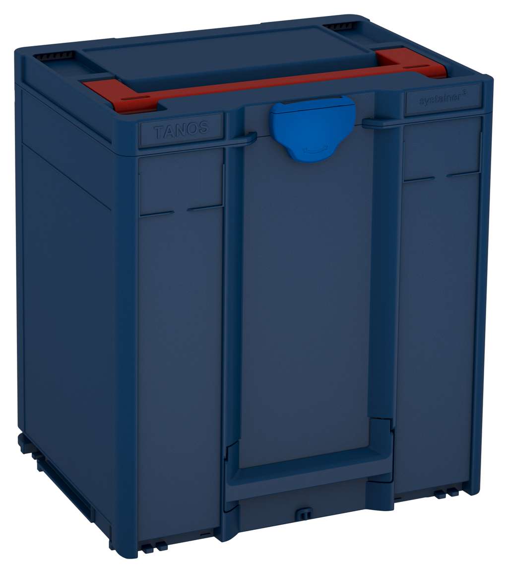 Systainer³ M 437, Sapphire Blue with Carmine Red lid handle and Signal Blue catches