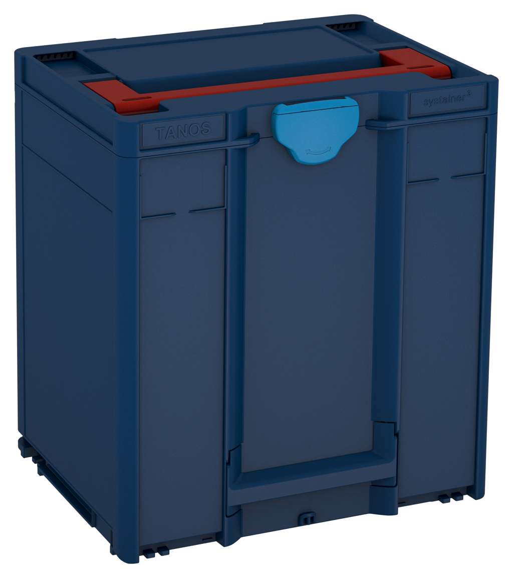 Systainer³ M 437, Sapphire Blue with Carmine Red lid handle and Sky Blue catches