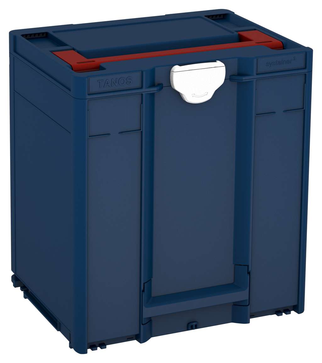 Systainer³ M 437, Sapphire Blue with Carmine Red lid handle and White catches