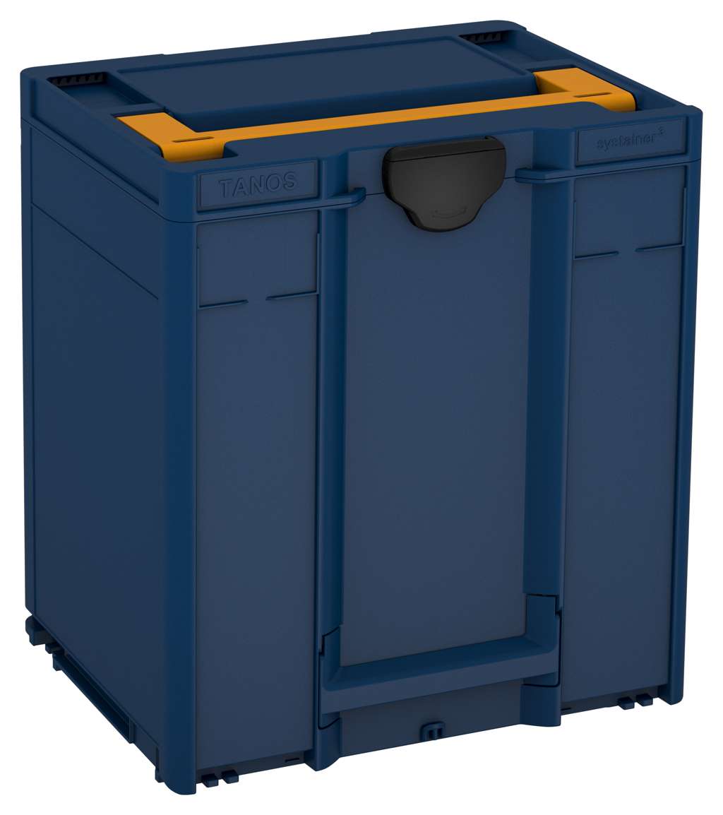 Systainer³ M 437, Sapphire Blue with Daffodil Yellow lid handle and Black catches
