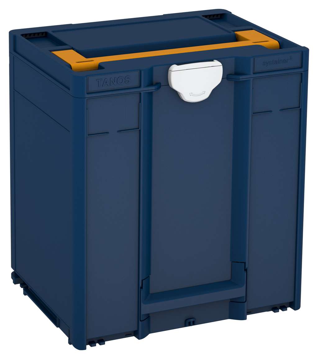 Systainer³ M 437, Sapphire Blue with Daffodil Yellow lid handle and Light Grey catches