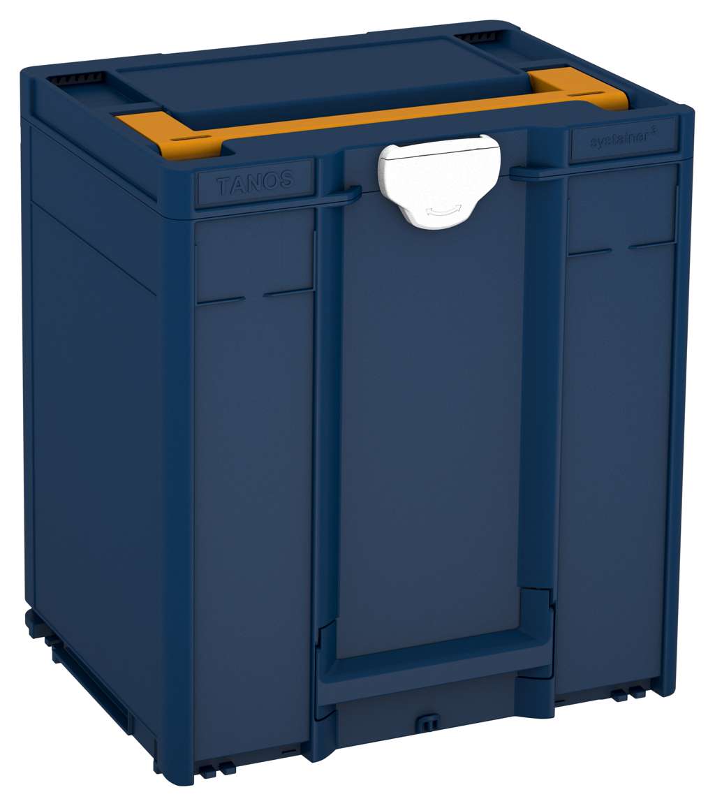 Systainer³ M 437, Sapphire Blue with Daffodil Yellow lid handle and White catches