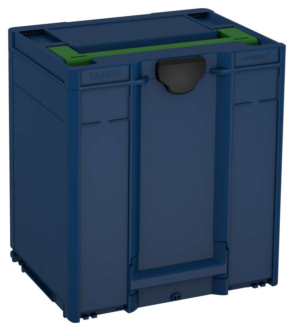 Systainer³ M 437, Sapphire Blue with Emerald Green lid handle and Black catches