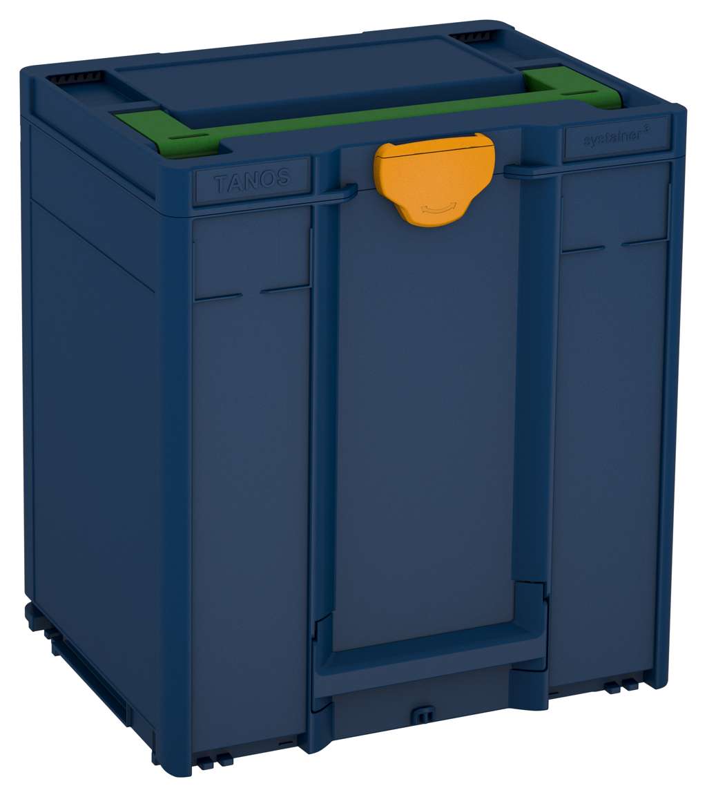 Systainer³ M 437, Sapphire Blue with Emerald Green lid handle and Daffodil Yellow catches