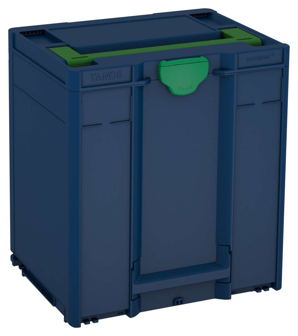Systainer³ M 437, Sapphire Blue with Emerald Green lid handle and Signal Green catches