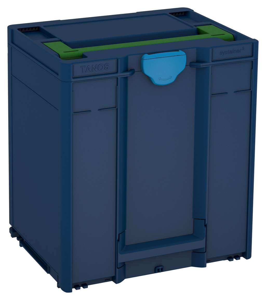 Systainer³ M 437, Sapphire Blue with Emerald Green lid handle and Sky Blue catches