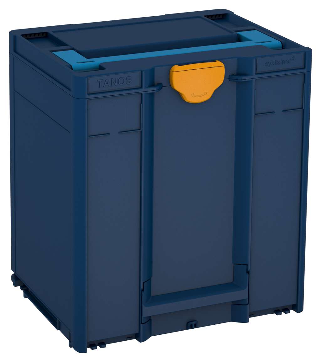 Systainer³ M 437, Sapphire Blue with Sky Blue lid handle and Daffodil Yellow catches