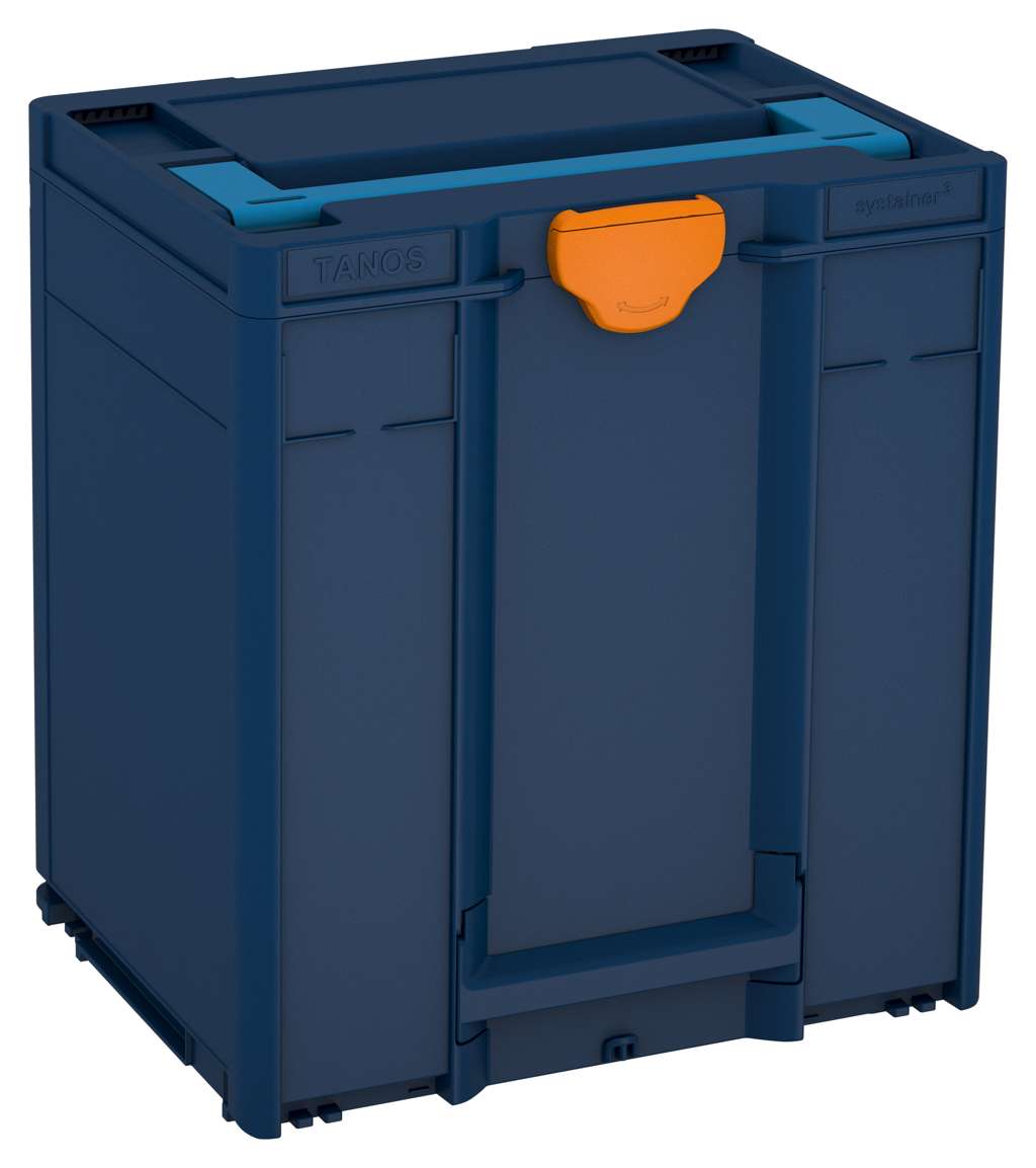 Systainer³ M 437, Sapphire Blue with Sky Blue lid handle and Deep Orange catches
