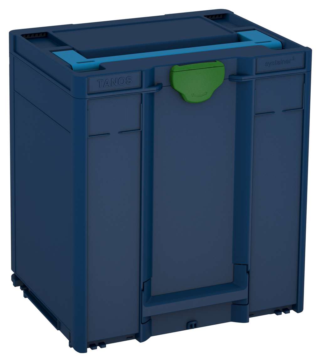 Systainer³ M 437, Sapphire Blue with Sky Blue lid handle and Emerald Green catches