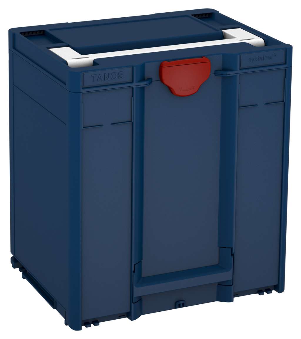 Systainer³ M 437, Sapphire Blue with White lid handle and Carmine Red catches