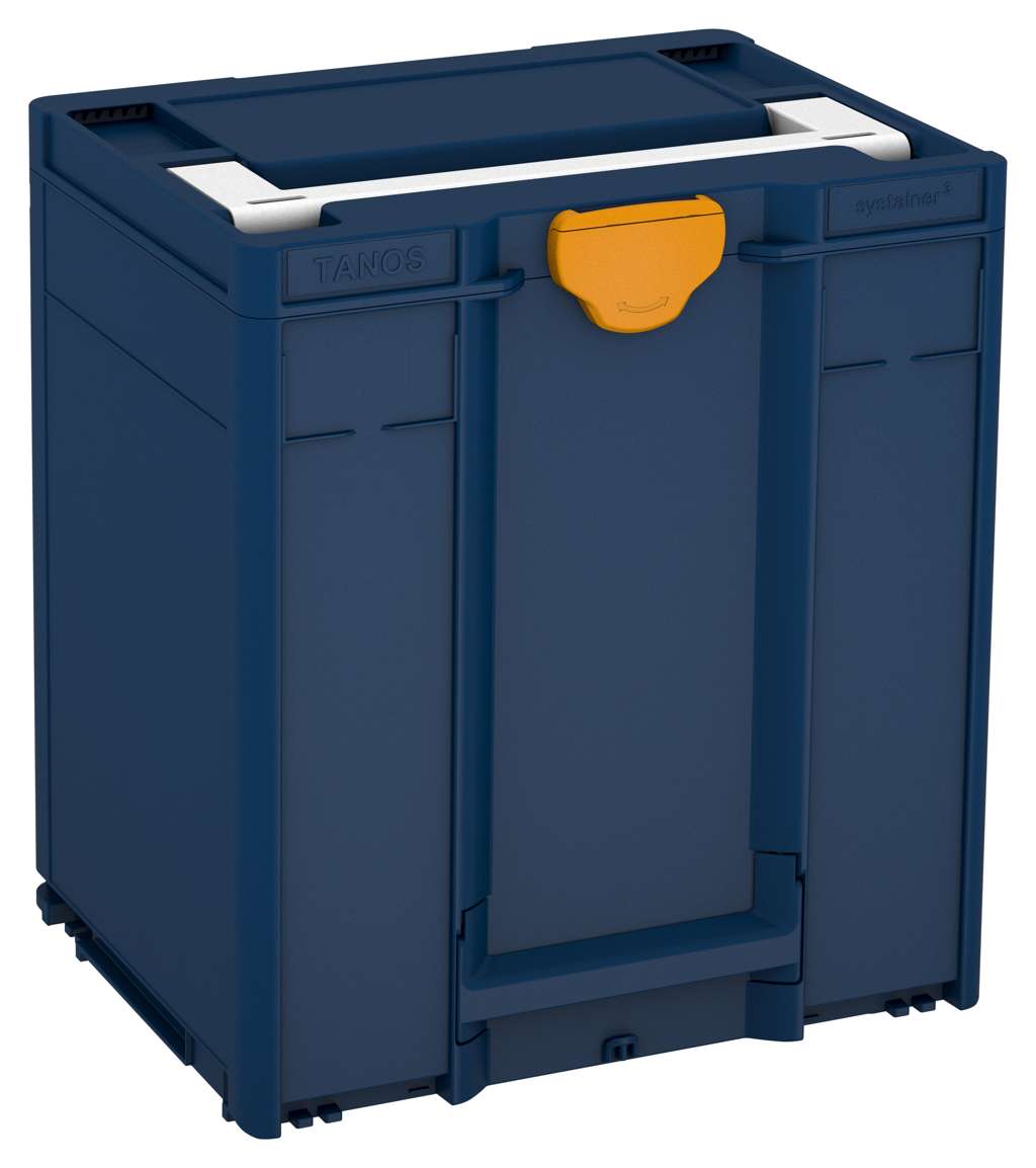 Systainer³ M 437, Sapphire Blue with White lid handle and Daffodil Yellow catches