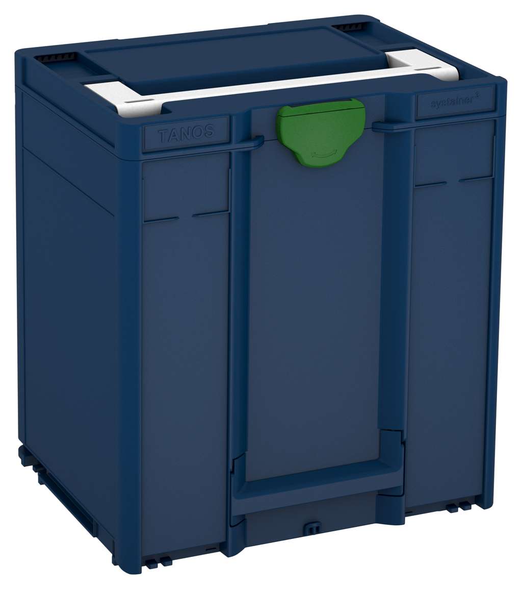 Systainer³ M 437, Sapphire Blue with White lid handle and Emerald Green catches
