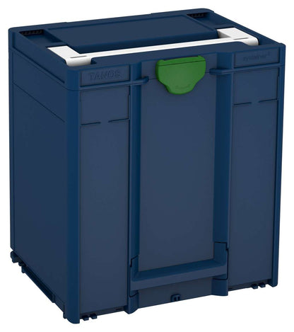 Systainer³ M 437, Sapphire Blue with White lid handle and Emerald Green catches
