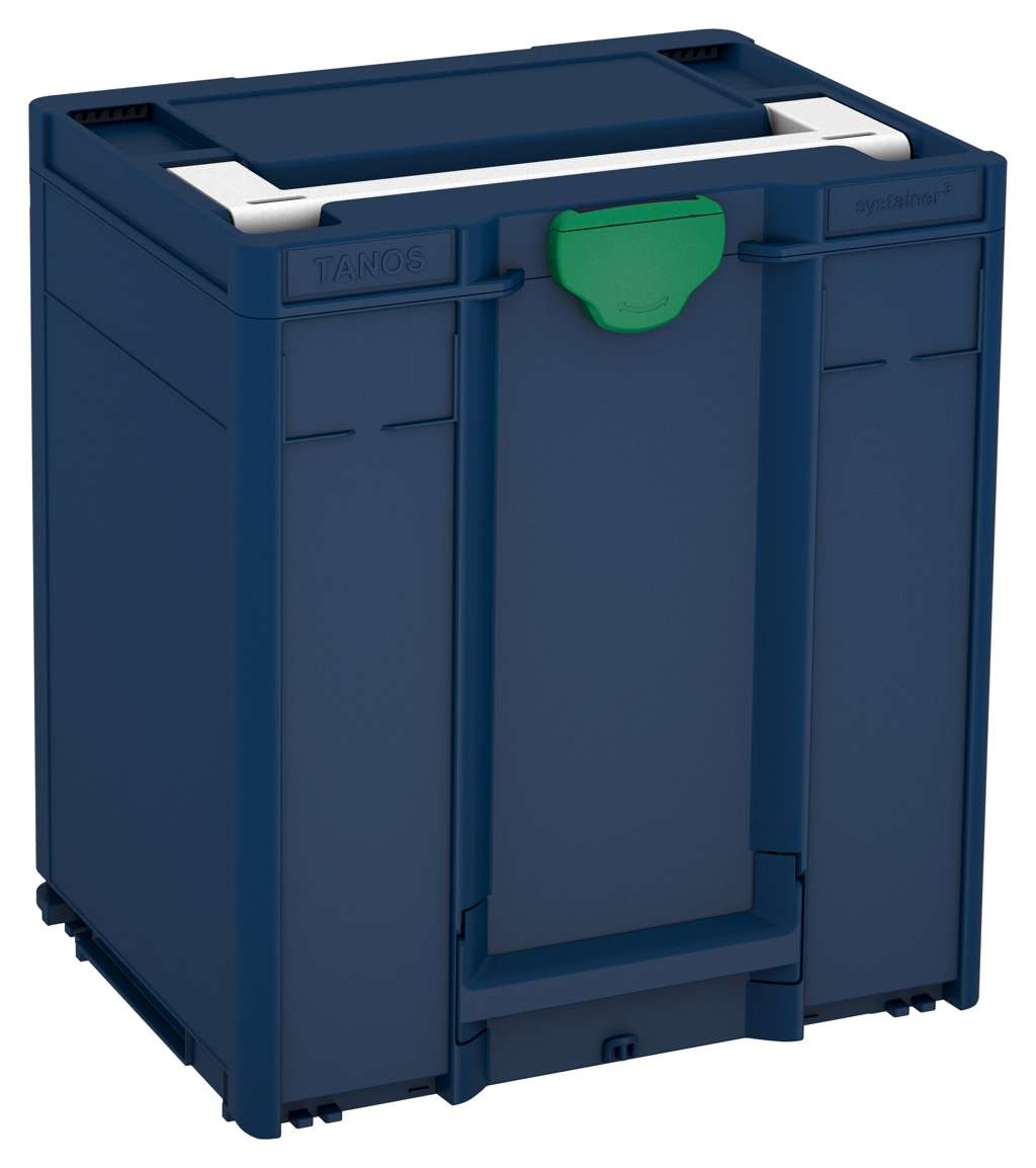 Systainer³ M 437, Sapphire Blue with White lid handle and Signal Green catches
