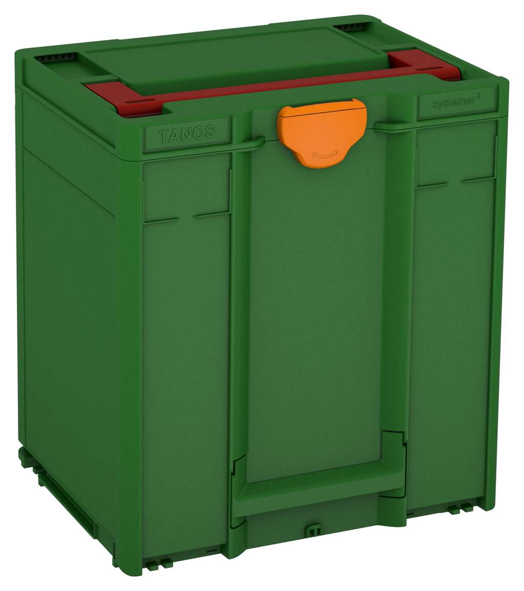Systainer³ M 437, Emerald Green with Carmine Red lid handle and Deep Orange catches