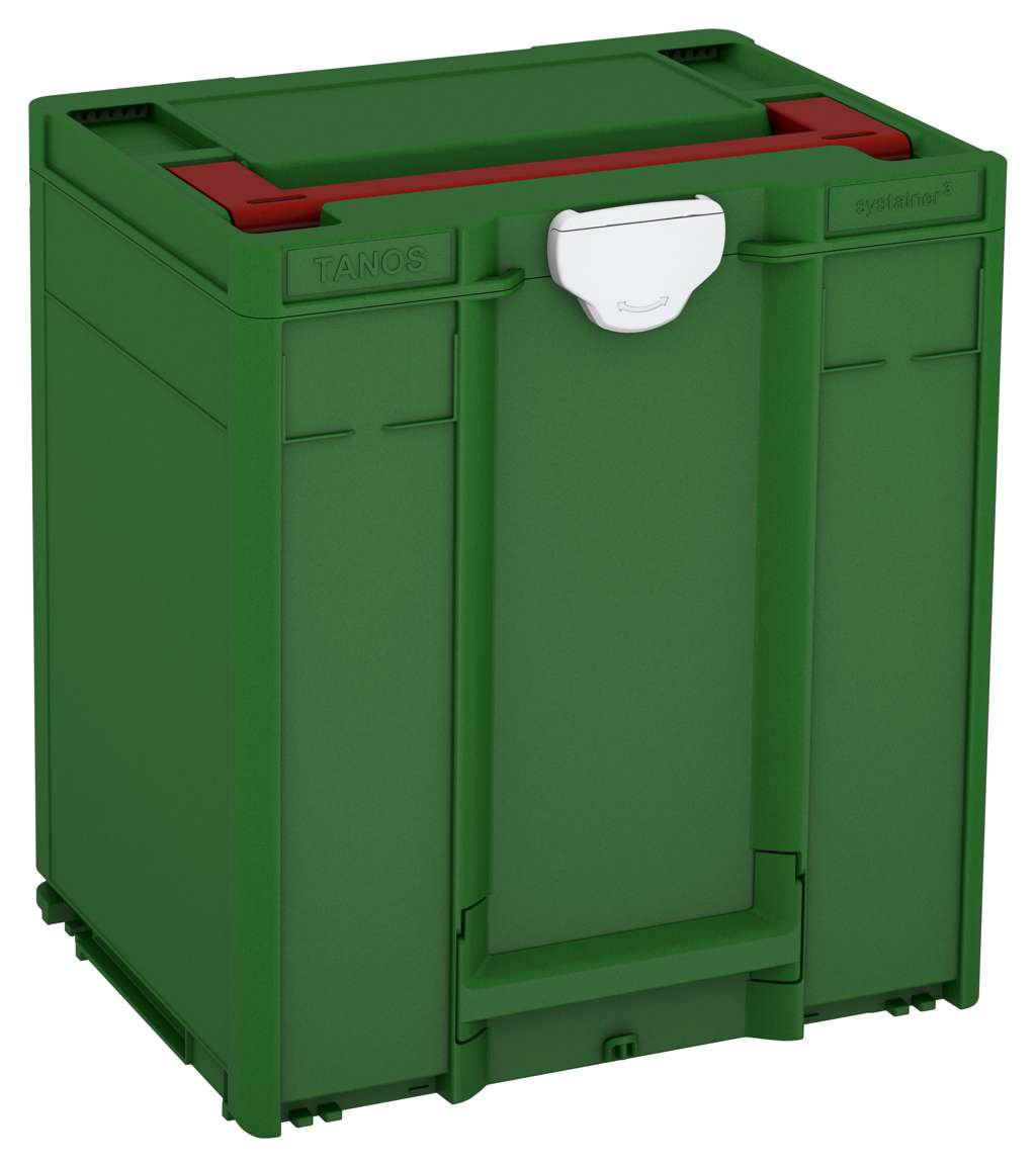 Systainer³ M 437, Emerald Green with Carmine Red lid handle and Light Grey catches