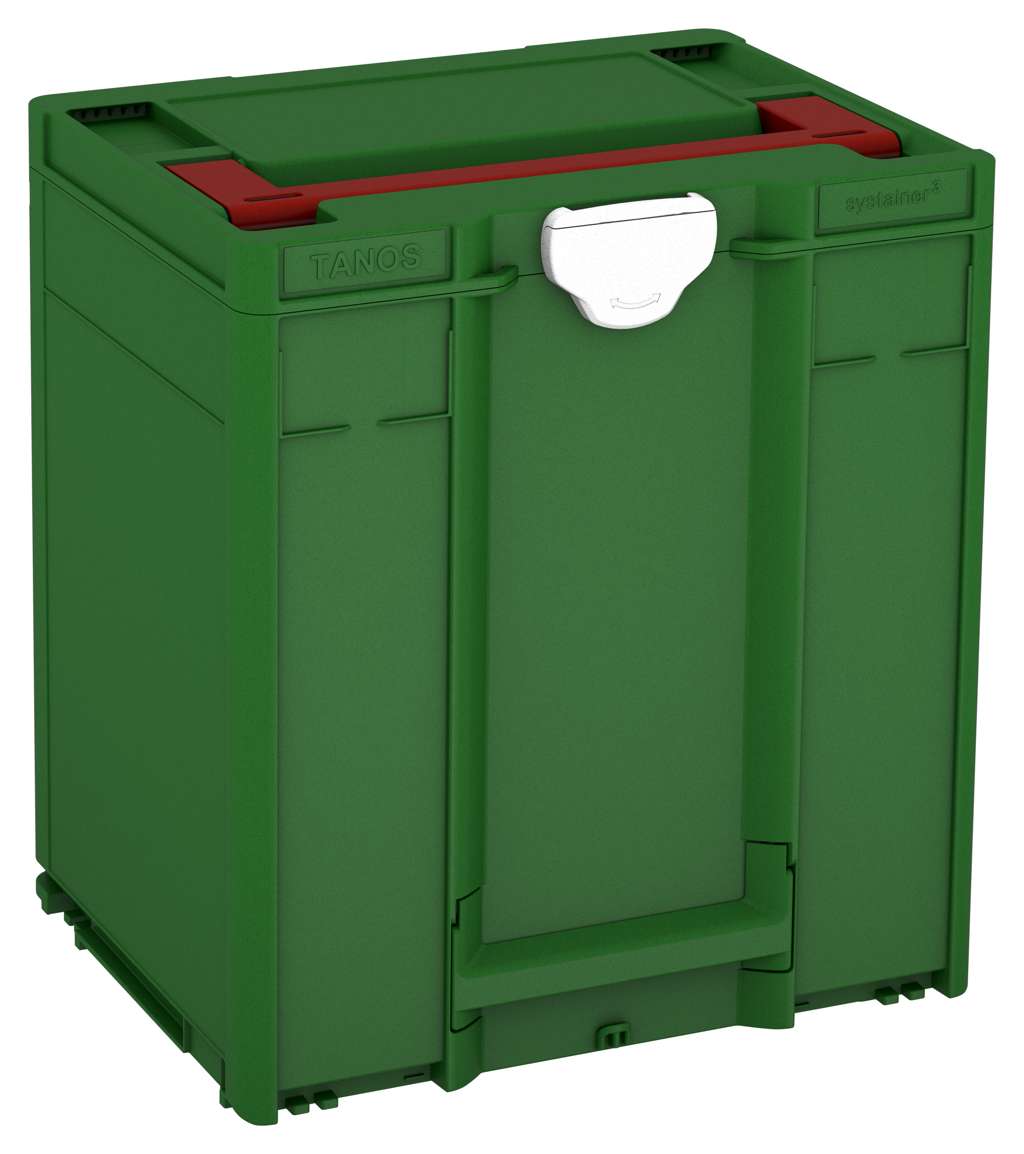 Systainer³ M 437, Emerald Green with Carmine Red lid handle and White catches