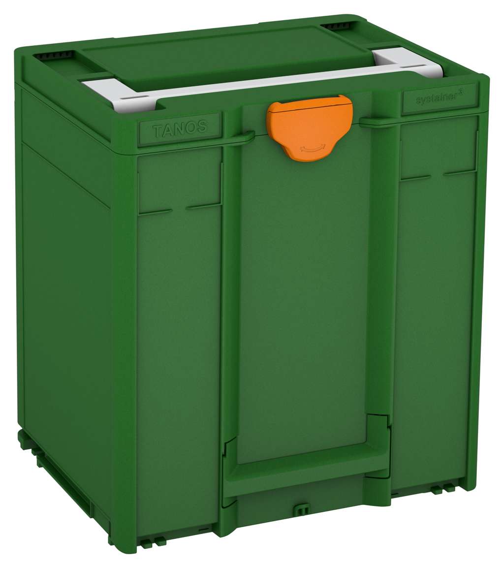 Systainer³ M 437, Emerald Green with Light Grey lid handle and Deep Orange catches