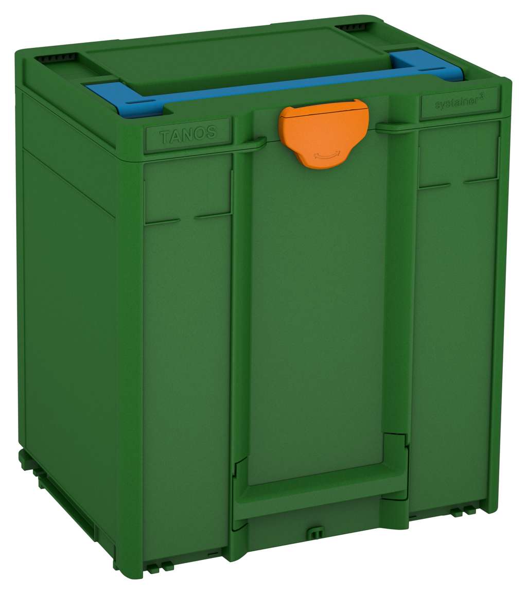 Systainer³ M 437, Emerald Green with Sky Blue lid handle and Deep Orange catches