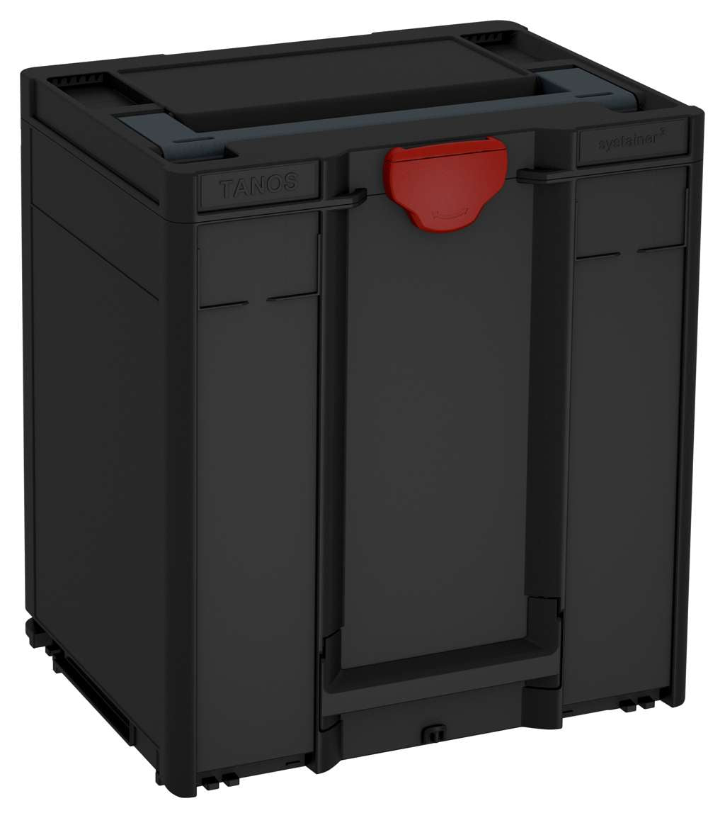 Systainer³ M 437, Black with Anthracite lid handle and Carmine Red catches