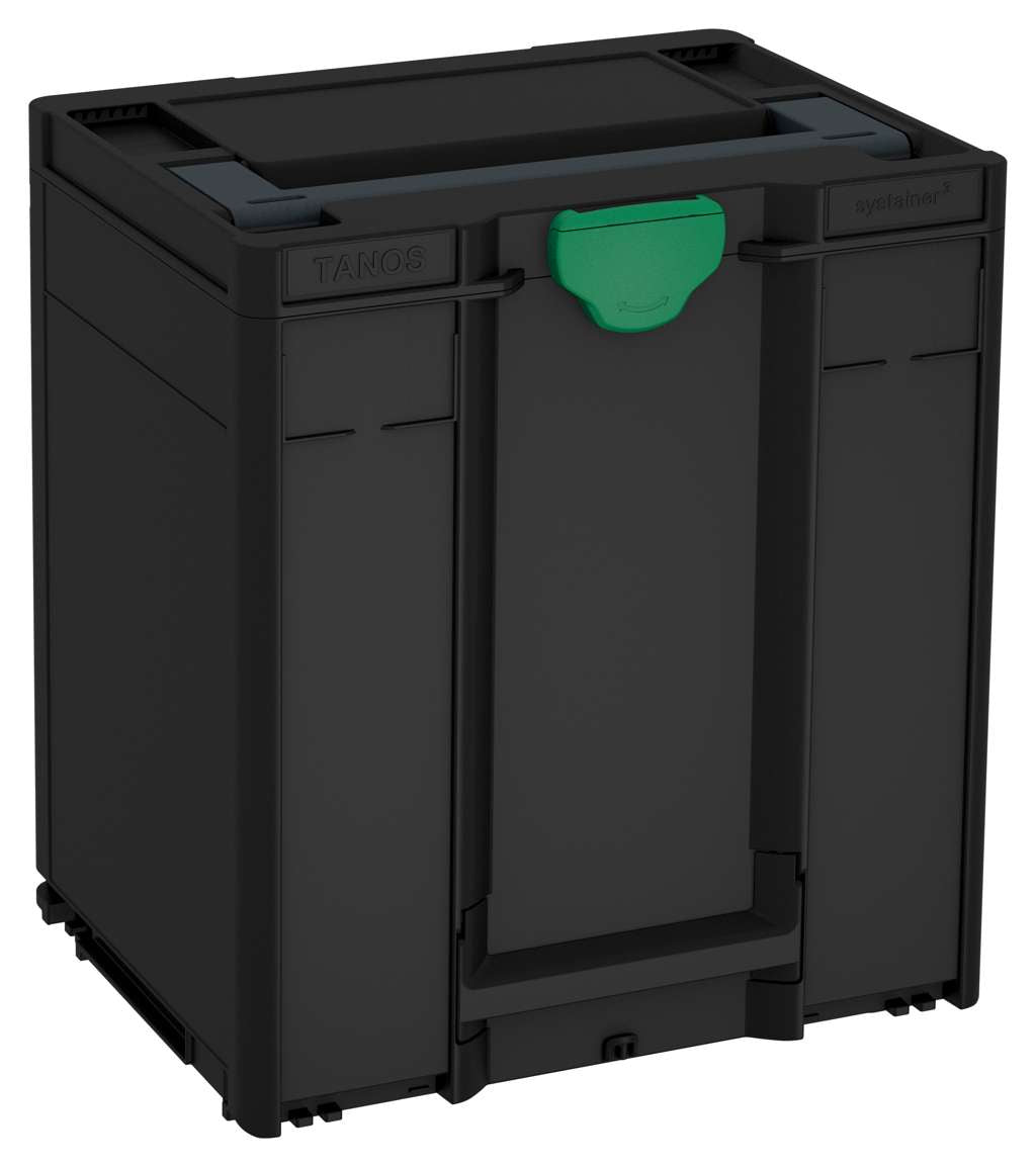 Systainer³ M 437, Black with Anthracite lid handle and Signal Green catches