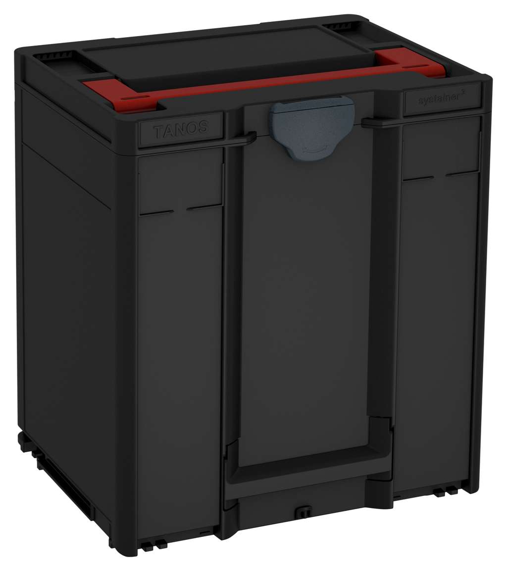 Systainer³ M 437, Black with Carmine Red lid handle and Anthracite catches