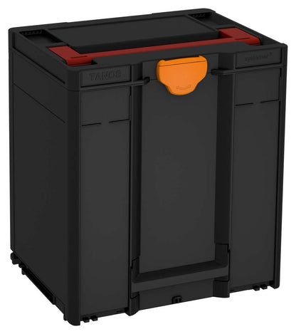 Systainer³ M 437, Black with Carmine Red lid handle and Deep Orange catches