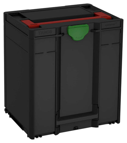 Systainer³ M 437, Black with Carmine Red lid handle and Emerald Green catches
