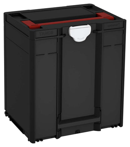 Systainer³ M 437, Black with Carmine Red lid handle and Light Grey catches