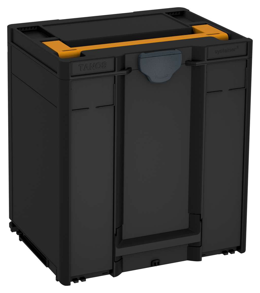 Systainer³ M 437, Black with Daffodil Yellow lid handle and Anthracite catches