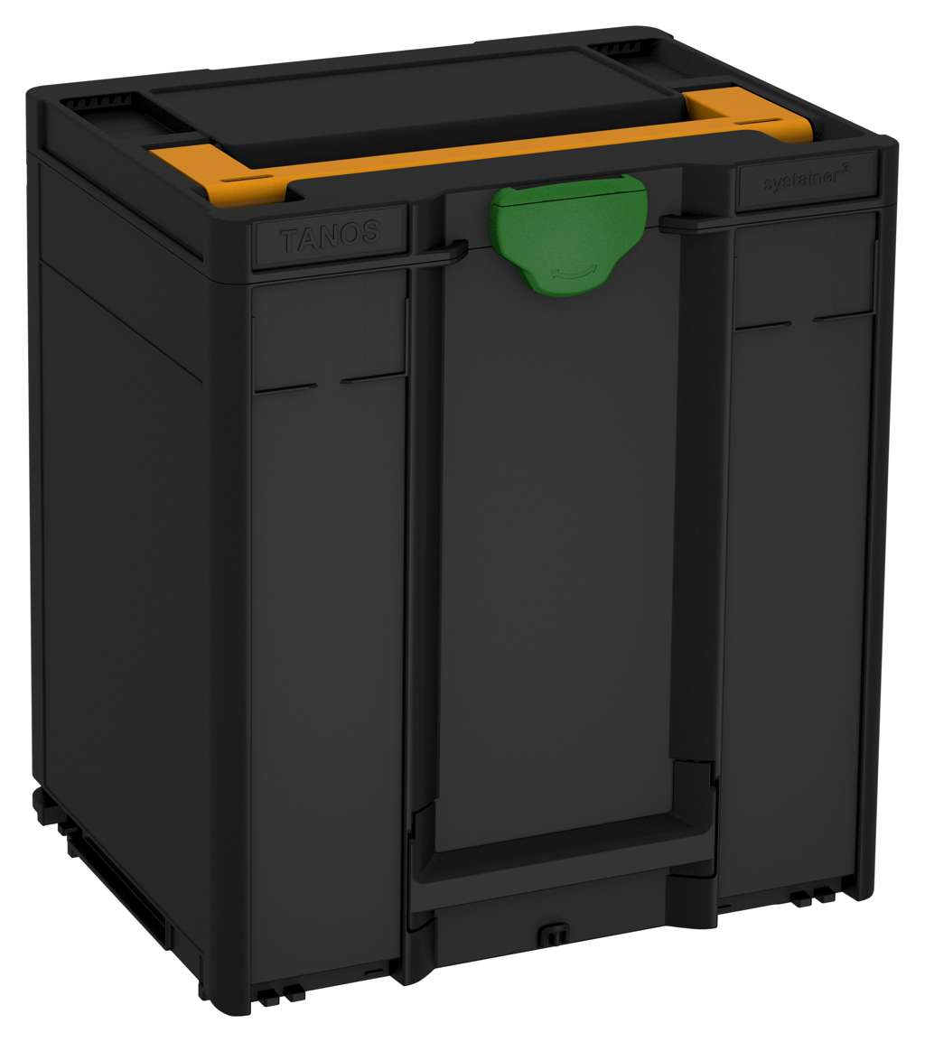 Systainer³ M 437, Black with Daffodil Yellow lid handle and Emerald Green catches