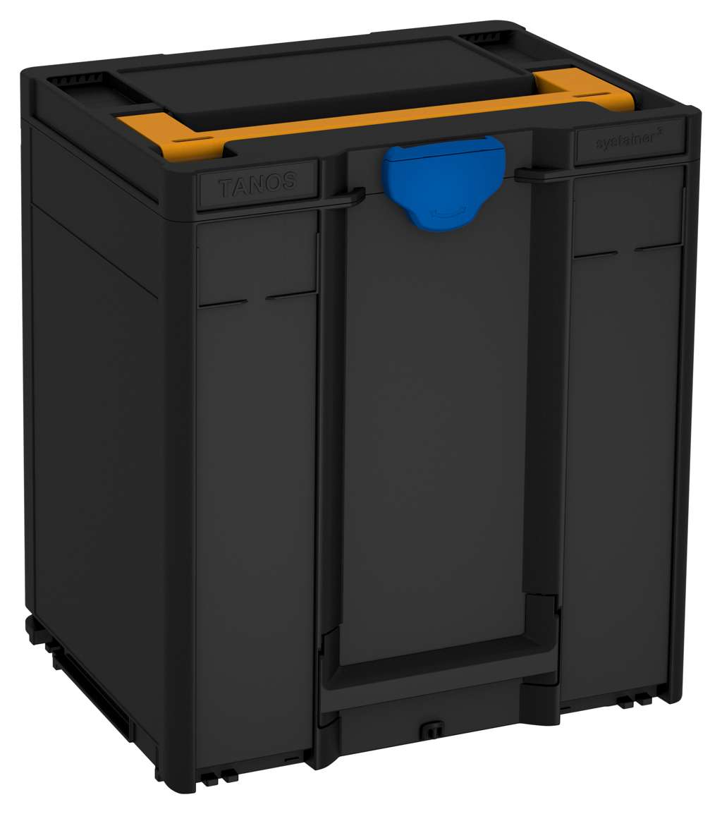 Systainer³ M 437, Black with Daffodil Yellow lid handle and Signal Blue catches