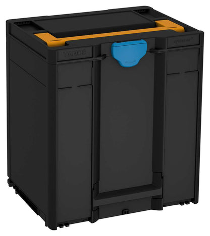 Systainer³ M 437, Black with Daffodil Yellow lid handle and Sky Blue catches