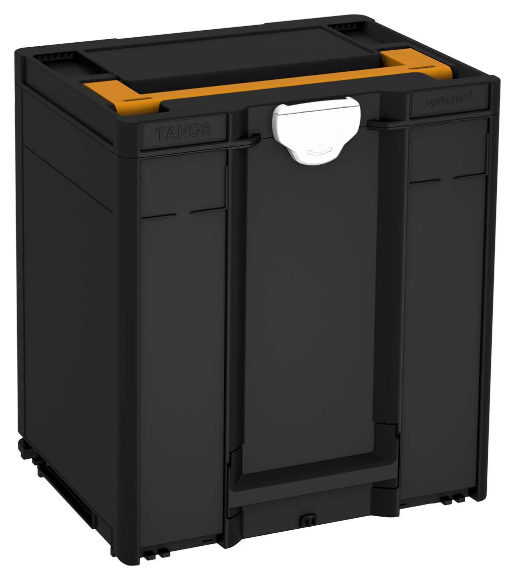 Systainer³ M 437, Black with Daffodil Yellow lid handle and White catches
