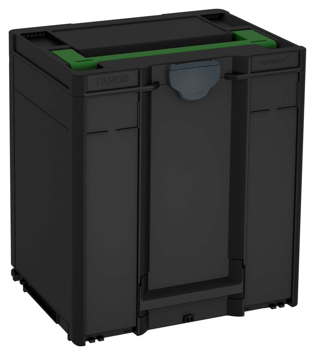 Systainer³ M 437, Black with Emerald Green lid handle and Anthracite catches