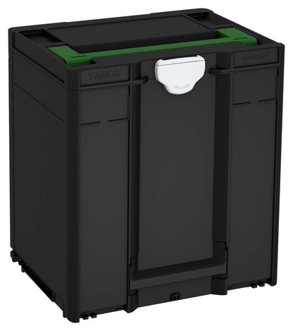 Systainer³ M 437, Black with Emerald Green lid handle and Light Grey catches