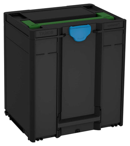 Systainer³ M 437, Black with Emerald Green lid handle and Sky Blue catches