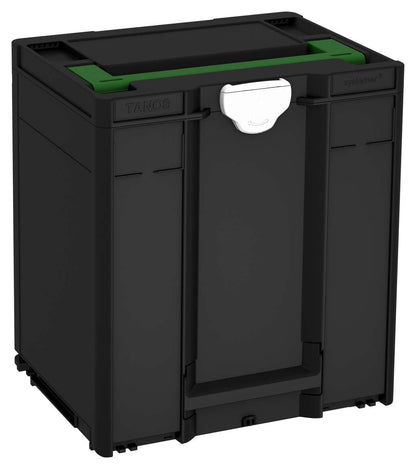 Systainer³ M 437, Black with Emerald Green lid handle and White catches