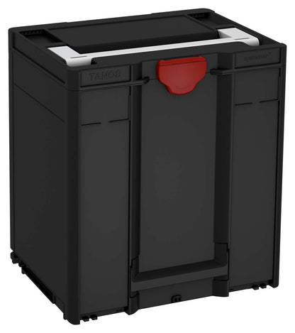 Systainer³ M 437, Black with Light Grey lid handle and Carmine Red catches