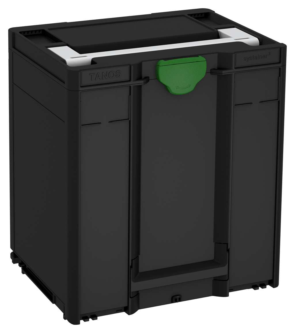 Systainer³ M 437, Black with Light Grey lid handle and Emerald Green catches