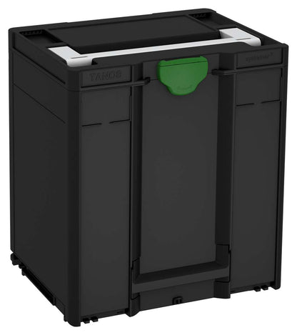 Systainer³ M 437, Black with Light Grey lid handle and Emerald Green catches