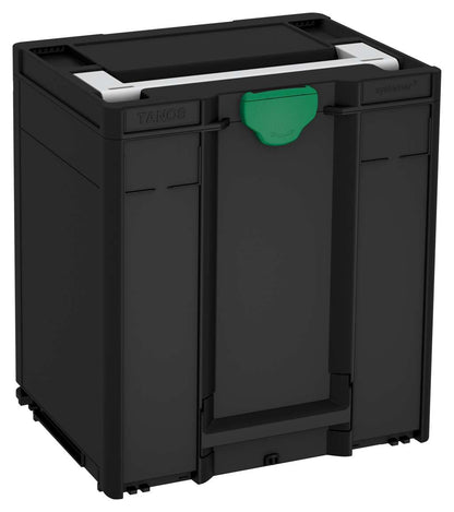 Systainer³ M 437, Black with Light Grey lid handle and Signal Green catches