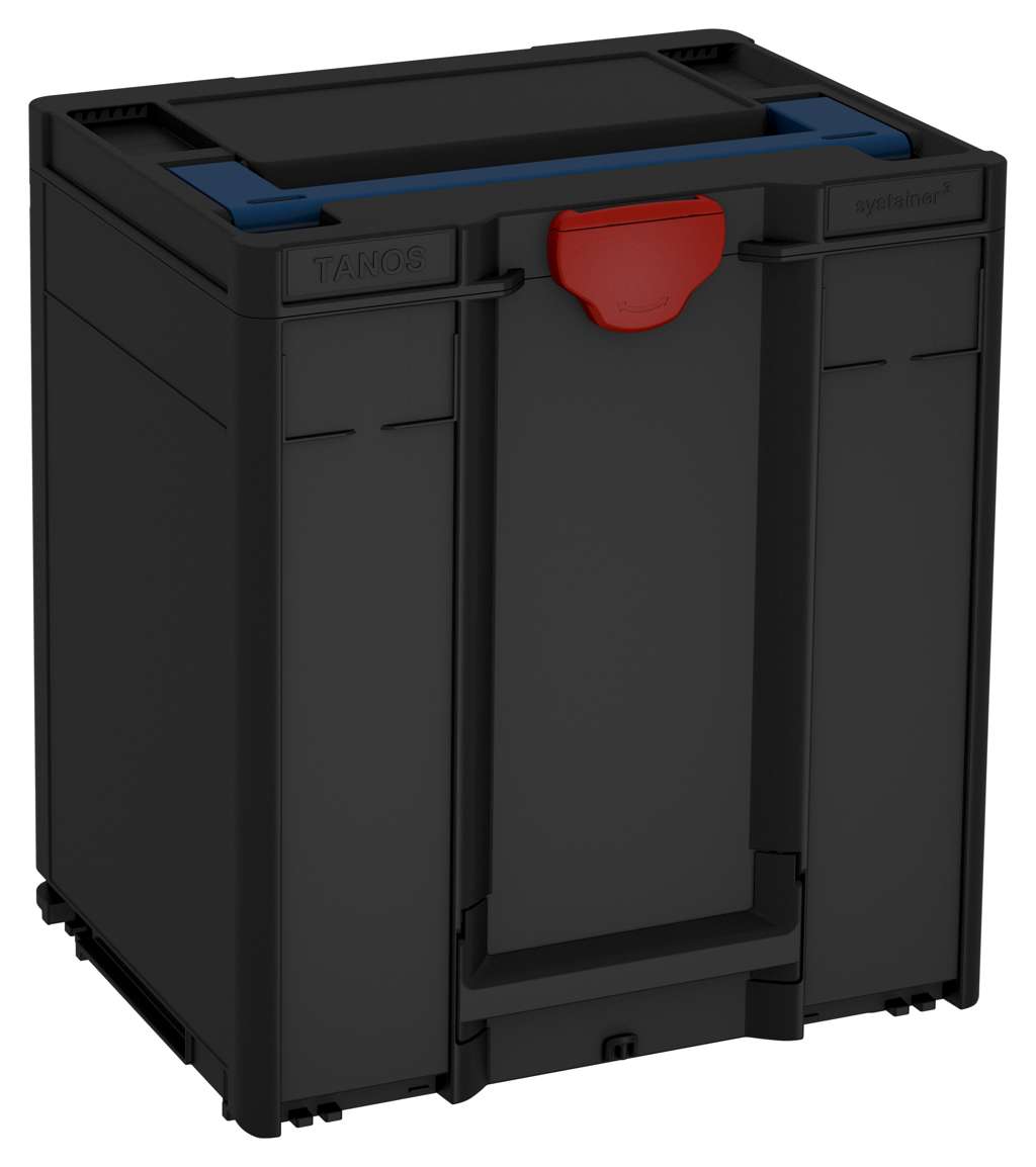 Systainer³ M 437, Black with Sapphire Blue lid handle and Carmine Red catches