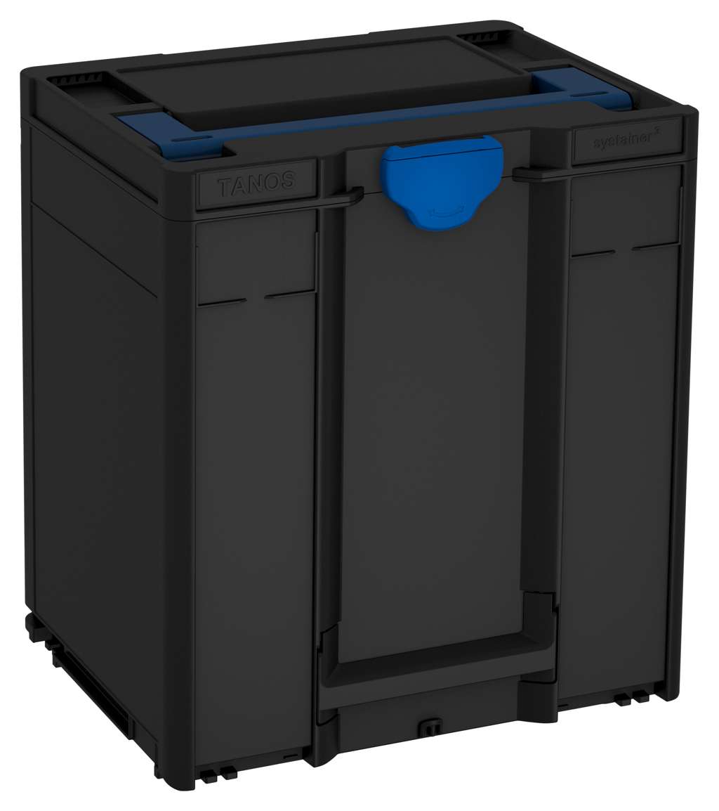 Systainer³ M 437, Black with Sapphire Blue lid handle and Signal Blue catches