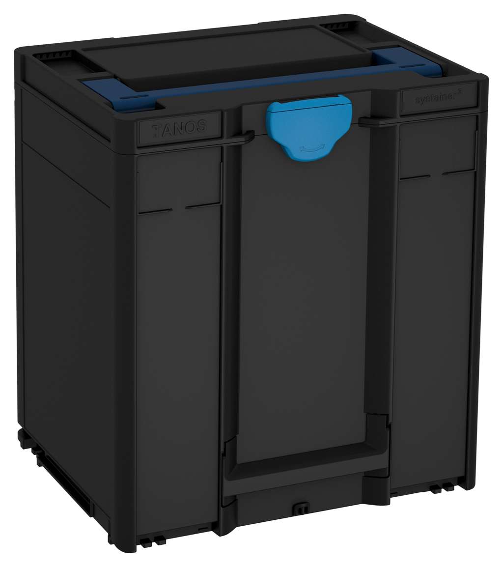 Systainer³ M 437, Black with Sapphire Blue lid handle and Sky Blue catches