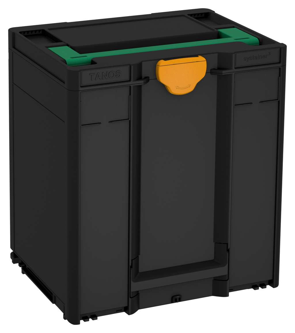 Systainer³ M 437, Black with Signal Green lid handle and Daffodil Yellow catches
