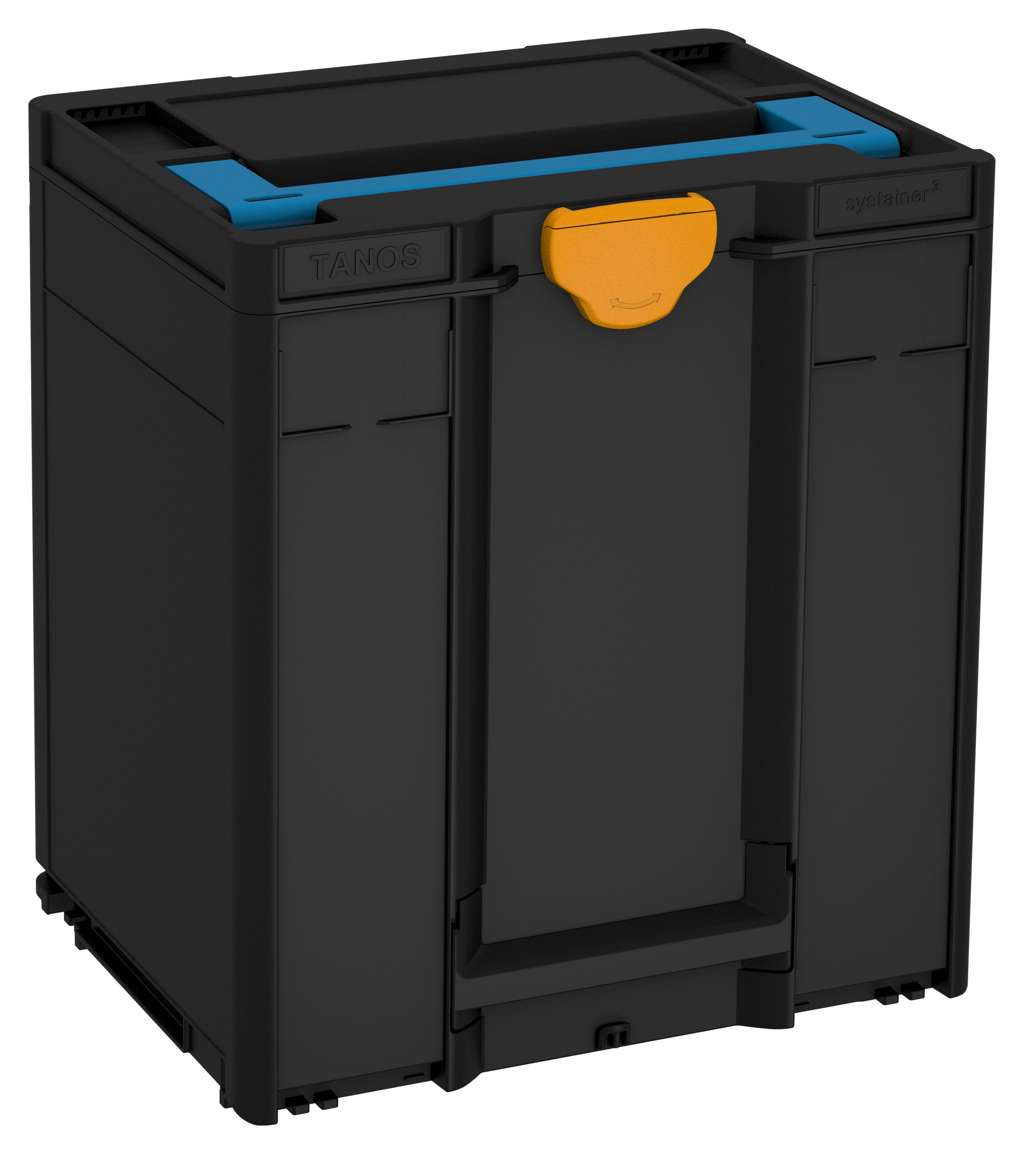 Systainer³ M 437, Black with Sky Blue lid handle and Daffodil Yellow catches