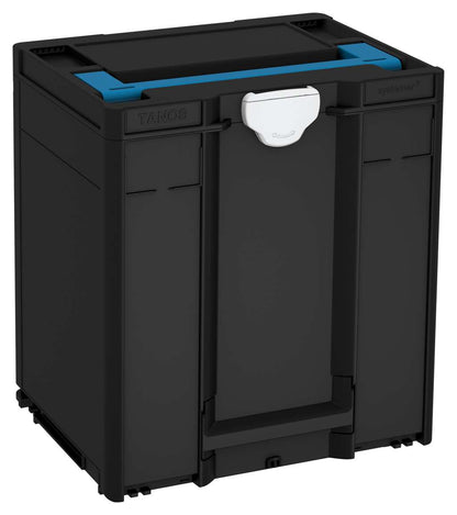 Systainer³ M 437, Black with Sky Blue lid handle and Light Grey catches