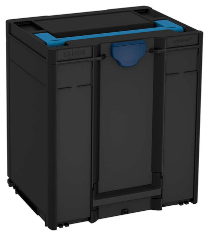 Systainer³ M 437, Black with Sky Blue lid handle and Sapphire Blue catches
